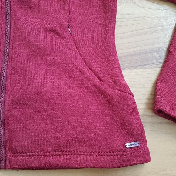 Dark red bench zip-up - large - Picture 2 of 4